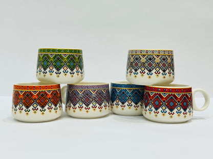 Multicolour Cup Set of 6